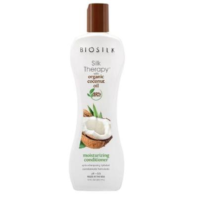 BioSilk Silk Therapy Organic Coconut Oil Moisturizing Conditioner