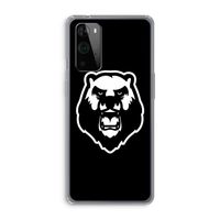 Angry Bear (black): OnePlus 9 Pro Transparant Hoesje