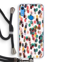 Tropical Dots: Huawei Y6s Transparant Hoesje met koord