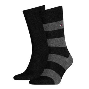 Tommy Hilfiger Men Rugby Sock Black 2-Pack-43/46