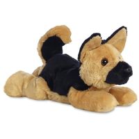 Pluche Duitse herder honden knuffel 30 cm speelgoed - thumbnail