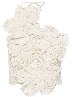 Cult Gaia haut Nazanin en crochet - Tons neutres