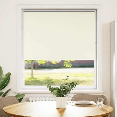 Rolgordijn verduisterend gebroken wit 90x130 cm stofbreedte