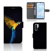 Huawei P30 Pro | Telefoonhoesje | Met pasjeshouder | Papegaai