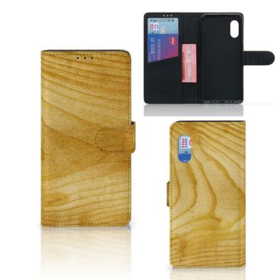 Samsung Xcover Pro | Book Style Case | Licht Hout