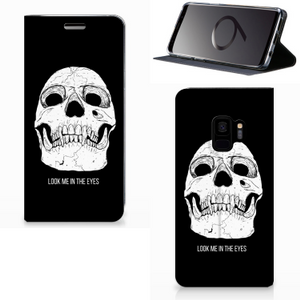 Mobiel BookCase Samsung Galaxy S9 Skull Eyes