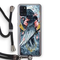 Golden Raven: Samsung Galaxy A21s Transparant Hoesje met koord