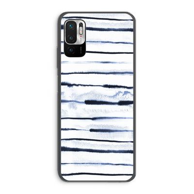 Ink Stripes: Xiaomi Redmi Note 10 5G Transparant Hoesje