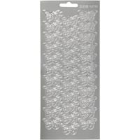 Creativ Company Stickers, vlinders, vel 10x23 cm, zilver, 1 vel
