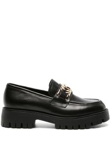 GUESS USA mocassins Ilary à plaque logo - Noir