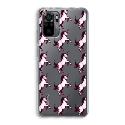Musketon Unicorn: Xiaomi Redmi Note 10 Pro Transparant Hoesje