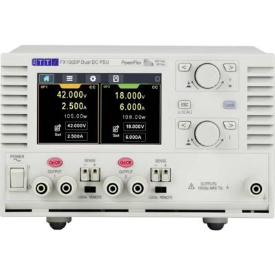 Aim TTi FX100DP Labvoeding, regelbaar 0 - 42 V 1 mA - 6 A 210 W Op afstand bedienbaar, OVP, Smal model Aantal uitgangen: 2 x