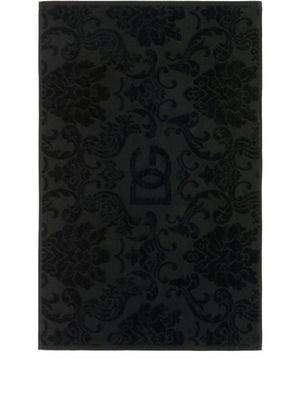 Dolce & Gabbana Casa tapis de bain en tissu éponge - Noir