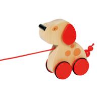 Goki houten trekdier hond