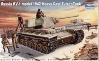 Trumpeter 1/35 KV-1 1942 Heavy Cast Turret Tank - thumbnail