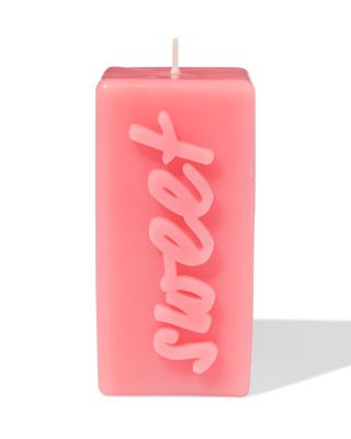 HEMA Kaars 12.5cm &apos;sweet&apos; Roze
