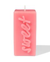 HEMA Kaars 12.5cm &apos;sweet&apos; Roze