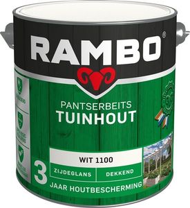 Rambo Pantserbeits Tuinhout Zijdeglans Dekkend - Wit