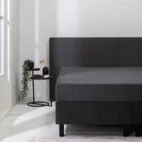 Hoeslaken - Luna Stretch - 2-PACK - 160x200cm - Antraciet - Luna Bedding - Dekbed-Discounter.nl