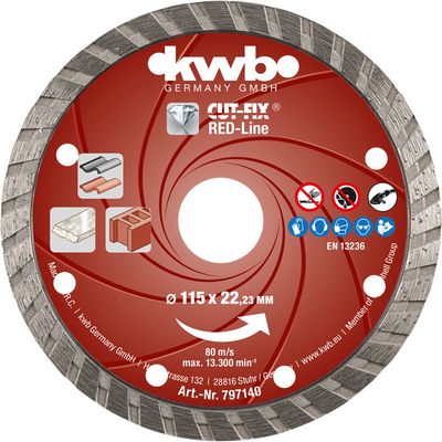 Cut-Fix Red-Line Diamant Doorslijpschijf 115mm Doorslijpschijf