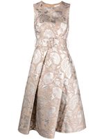 P.A.R.O.S.H. robe courte à motif en jacquard - Tons neutres P.A.R.O.S.H. robe courte à motif en jacquard - Tons neutres