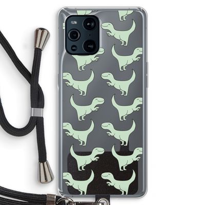 Dinos: Oppo Find X3 Pro Transparant Hoesje met koord