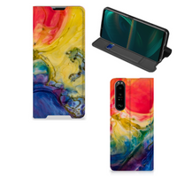 Bookcase Sony Xperia 5 III Watercolor Dark - thumbnail