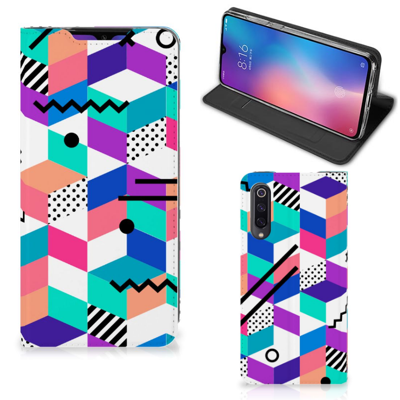 Xiaomi Mi 9 Stand Case Blokken Kleurrijk