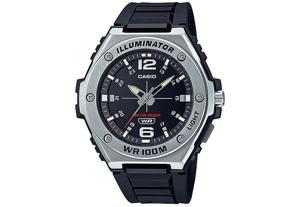 Horlogeband Casio MWA-100H-1AV / 10611391 Kunststof/Plastic Zwart