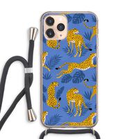 Luipaard: iPhone 11 Pro Max Transparant Hoesje met koord