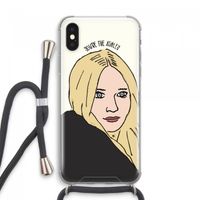 Ashley: iPhone XS Max Transparant Hoesje met koord