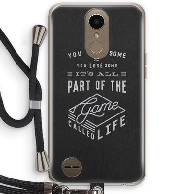Life: LG K10 (2017) Transparant Hoesje met koord