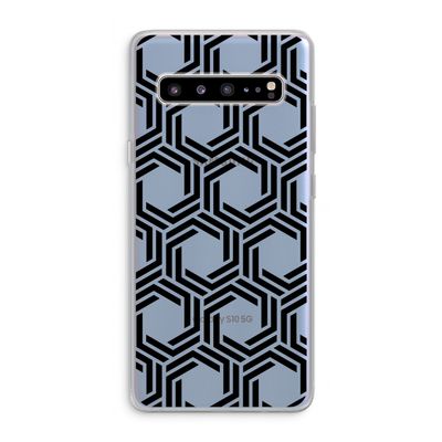 Geometrisch patroon: Samsung Galaxy S10 5G Transparant Hoesje