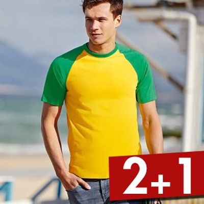 Fruit of the Loom Short Sleeve Baseball T
