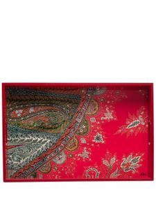 ETRO HOME plateau à motif cachemire - Marron