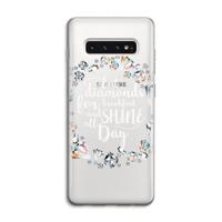 Diamonds: Samsung Galaxy S10 4G Transparant Hoesje - thumbnail