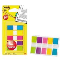 Indextabs Post-it 6835 11.9x43.1mm 3+2 gratis assorti 100 tabs