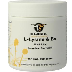 Groene Os L-Lysine en Vitamine B6 hond/kat