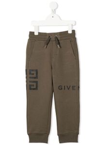 Givenchy Kids pantalon de jogging à logo imprimé - Vert