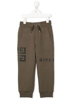 Givenchy Kids pantalon de jogging à logo imprimé - Vert