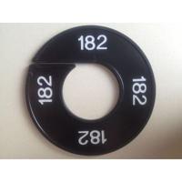 Maatring 9cm zwart/wit 182