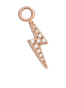 MARIA TASH breloque éclair en or rose 18ct ornée de diamants