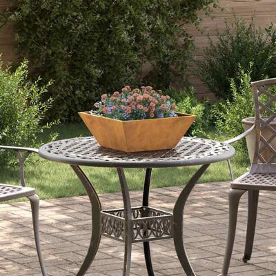 Tuin Kom Plantenbak 5 pcs Roestig 40 x 40 x 15 cm Cortenstaal