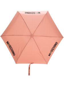 Moschino parapluie à logo imprimé - Rose