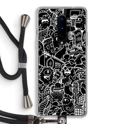 Vexx Black City : OnePlus 8 Transparant Hoesje met koord