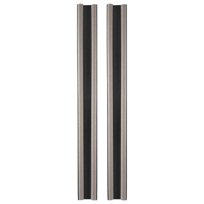 Tochtstrip - 2x - tochtwering - grijs - foam - 95 x 2,5 cm - deur tochtstopper