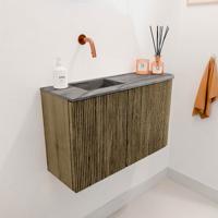 Toiletmeubel Mondiaz Joya Dlux | 71.6 cm | Meubelkleur Dusk | Faye wastafel Sombra Wasbak Links | Zonder kraangat(en)