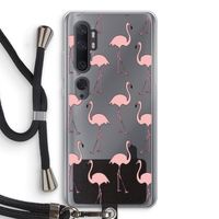 Anything Flamingoes: Xiaomi Mi Note 10 Transparant Hoesje met koord