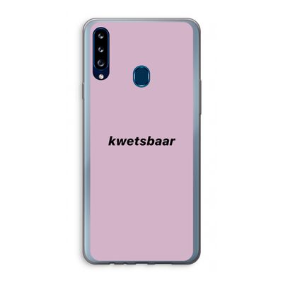 kwetsbaar: Samsung Galaxy A20s Transparant Hoesje