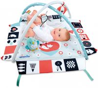 Clementoni babygym Black & White junior 94 x 94 cm blauw/wit - thumbnail